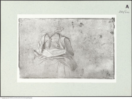 Vorderseite von Istituto Nazionale per la Grafica [https://www.deutsche-digitale-bibliothek.de/content/lizenzen/rv-ez/] Gewandstudie - , bh464322_recto. Foto.