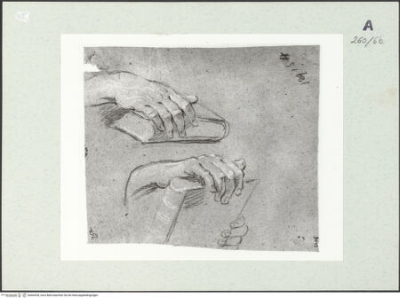 Vorderseite von Istituto Nazionale per la Grafica [https://www.deutsche-digitale-bibliothek.de/content/lizenzen/rv-ez/] Studien zu Händen, die Bücher halten - , bh464328_recto. Foto.