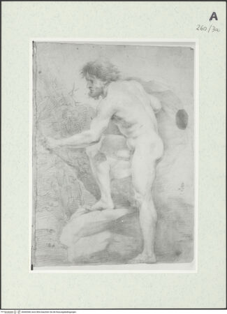 Vorderseite von Istituto Nazionale per la Grafica [https://www.deutsche-digitale-bibliothek.de/content/lizenzen/rv-ez/] Stehende männliche Gestalt - , bh464368_recto. Foto.