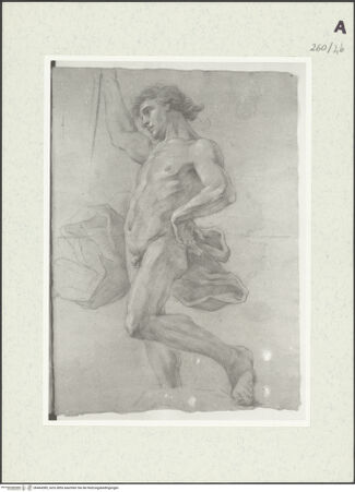 Vorderseite von Istituto Nazionale per la Grafica [https://www.deutsche-digitale-bibliothek.de/content/lizenzen/rv-ez/] Stehende männliche Gestalt im Profil - , bh464389_recto. Foto.