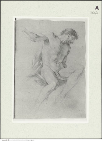 Vorderseite von Istituto Nazionale per la Grafica [https://www.deutsche-digitale-bibliothek.de/content/lizenzen/rv-ez/] Sitzende männliche Gestalt - , bh464413_recto. Foto.