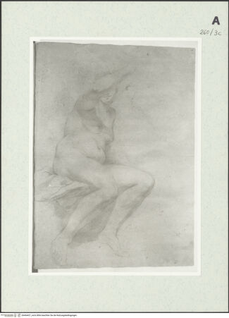 Vorderseite von Istituto Nazionale per la Grafica [https://www.deutsche-digitale-bibliothek.de/content/lizenzen/rv-ez/] Sitzende weibliche Gestalt - , bh464421_recto. Foto.