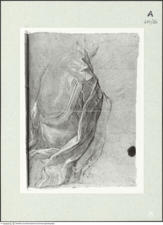 Vorderseite von Istituto Nazionale per la Grafica [https://www.deutsche-digitale-bibliothek.de/content/lizenzen/rv-ez/] Studie zu einem knienden Bischof? - , bh464492_recto. Foto.