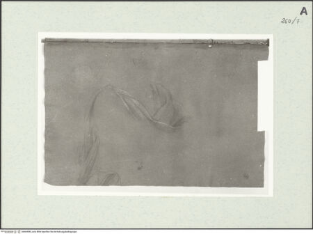 Vorderseite von Istituto Nazionale per la Grafica [https://www.deutsche-digitale-bibliothek.de/content/lizenzen/rv-ez/] Studie zum Gewand einer Person aus der Antike - , bh464580_recto. Foto.