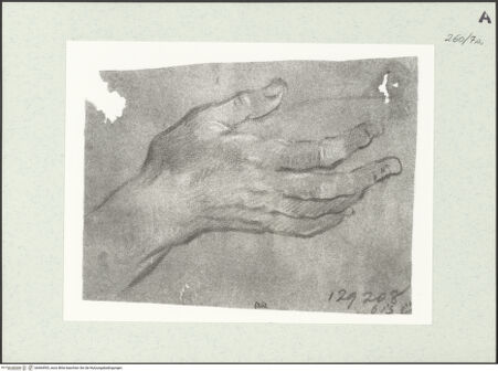 Vorderseite von Istituto Nazionale per la Grafica [https://www.deutsche-digitale-bibliothek.de/content/lizenzen/rv-ez/] Handstudie - , bh464593_recto. Foto.