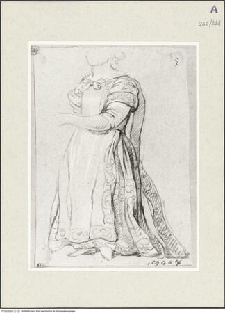 Vorderseite von Istituto Nazionale per la Grafica [https://rightsstatements.org/page/CNE/1.0/] Studie zu einer Frau - , bh465464_recto. Foto.