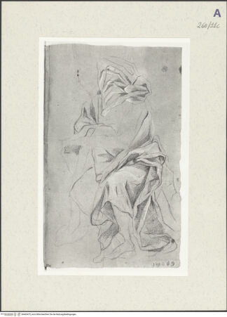 Vorderseite von Istituto Nazionale per la Grafica [https://www.deutsche-digitale-bibliothek.de/content/lizenzen/rv-ez/] Drapierte sitzende Gestalt - , bh465475_recto. Foto.