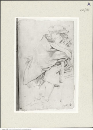 Vorderseite von Istituto Nazionale per la Grafica [https://www.deutsche-digitale-bibliothek.de/content/lizenzen/rv-ez/] Sitzender Ritter - , bh465477_recto. Foto.