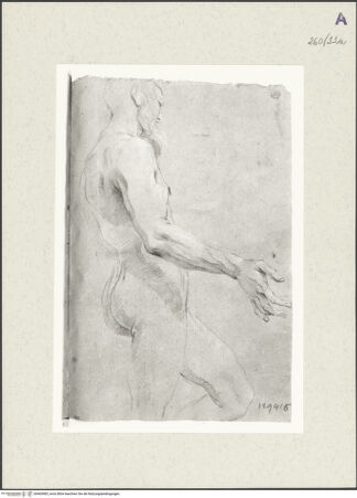 Vorderseite von Istituto Nazionale per la Grafica [https://www.deutsche-digitale-bibliothek.de/content/lizenzen/rv-ez/] Aktstudie zu einem bärtigen Mann - , bh465485_recto. Foto.