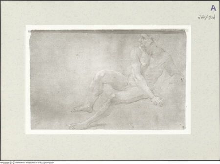 Vorderseite von Istituto Nazionale per la Grafica [https://www.deutsche-digitale-bibliothek.de/content/lizenzen/rv-ez/] Aktstudie zu einem sitzenden Mann - , bh465498_recto. Foto.