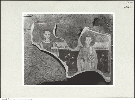 Vorderseite von Bibliotheca Hertziana [https://www.deutsche-digitale-bibliothek.de/content/lizenzen/rv-fz/] Die Heiligen Januarius und Proculus - Gesamtansicht, bh465775_recto. Foto: Savio, Oscar.