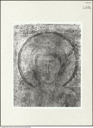 Vorderseite von Bibliotheca Hertziana [https://www.deutsche-digitale-bibliothek.de/content/lizenzen/rv-fz/] Der heilige Januarius mit einem heiligen Benediktiner - Kopf des heiligen Benediktiners, bh465781_recto. Foto: Savio, Oscar.