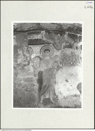 Vorderseite von Bibliotheca Hertziana [https://www.deutsche-digitale-bibliothek.de/content/lizenzen/rv-fz/] Der heilige Ianuarius zwischen den Bergen Somma und Vesuv - Gesamtansicht, bh465782_recto. Foto: Savio, Oscar.