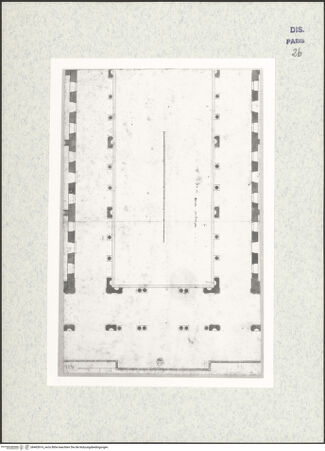 Vorderseite von Bibliothèque Nationale, Paris [https://www.deutsche-digitale-bibliothek.de/content/lizenzen/rv-ez/] Grundriss der Uffizien, Florenz - , bh465914_recto. Foto.