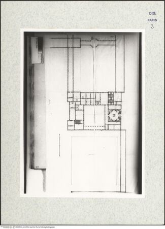 Vorderseite von Bibliothèque Nationale, Paris [https://www.deutsche-digitale-bibliothek.de/content/lizenzen/rv-ez/] Grundriss der ersten Etage des Palazzo Reale, Turin - , bh465944_recto. Foto.