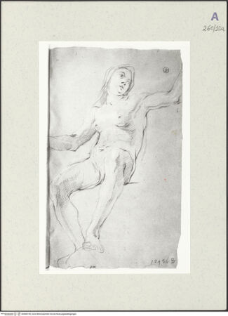 Vorderseite von Istituto Nazionale per la Grafica [https://www.deutsche-digitale-bibliothek.de/content/lizenzen/rv-ez/] Aktstudie zu einer sitzenden Frau - , bh466159_recto. Foto.