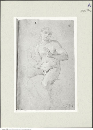 Vorderseite von Istituto Nazionale per la Grafica [https://www.deutsche-digitale-bibliothek.de/content/lizenzen/rv-ez/] Aktstudie zu einem sitzenden Mann - , bh466162_recto. Foto.