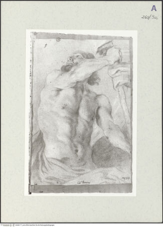 Vorderseite von Istituto Nazionale per la Grafica [https://www.deutsche-digitale-bibliothek.de/content/lizenzen/rv-ez/] Männliche Aktstudie - , bh466177_recto. Foto.