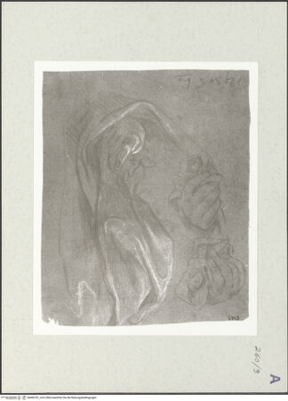 Vorderseite von Istituto Nazionale per la Grafica [https://www.deutsche-digitale-bibliothek.de/content/lizenzen/rv-ez/] Hände- und Draperiestudien - , bh466187_recto. Foto.