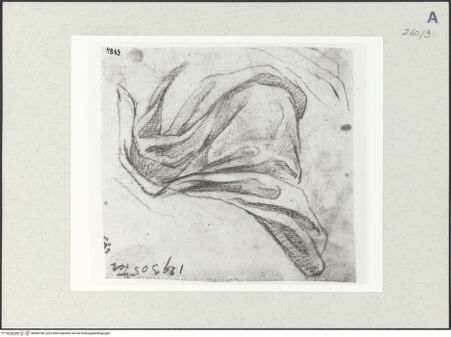 Vorderseite von Istituto Nazionale per la Grafica [https://www.deutsche-digitale-bibliothek.de/content/lizenzen/rv-ez/] Draperiestudie - , bh466188_recto. Foto.