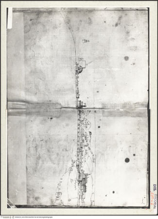 Vorderseite von Warburg Institute [https://www.deutsche-digitale-bibliothek.de/content/lizenzen/rv-ez/] Codex EscurialensisPanorama der Stadt vom Monte Mario aus - Gesamtansicht, bh466223_recto. Foto.