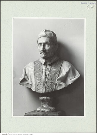 Vorderseite von Sopr. BAS ROMA [https://www.deutsche-digitale-bibliothek.de/content/lizenzen/rv-ez/] Büste von Papst Innozenz XI. Odescalchi - , bh466576_recto. Foto.