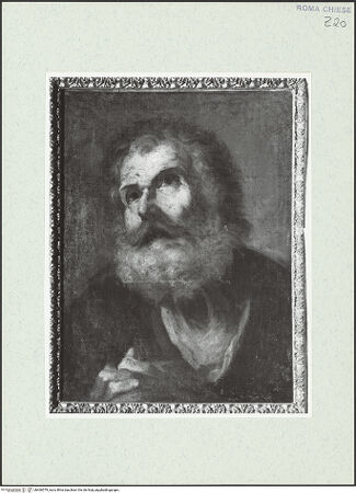 Vorderseite von Sopr. BAS ROMA [https://www.deutsche-digitale-bibliothek.de/content/lizenzen/rv-ez/] Büste eines Apostels - , bh466579_recto. Foto.