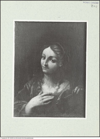 Vorderseite von Sopr. BAS ROMA [https://www.deutsche-digitale-bibliothek.de/content/lizenzen/rv-ez/] Die heilige Katharina von Alexandria? - , bh466583_recto. Foto.