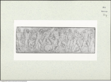 Vorderseite von Biblioteca Reale [https://www.deutsche-digitale-bibliothek.de/content/lizenzen/rv-ez/] Skizzenbuch mit Antiken (Contraffazioni)Zwölf Taten des Herkules - , bh466604_recto. Foto.