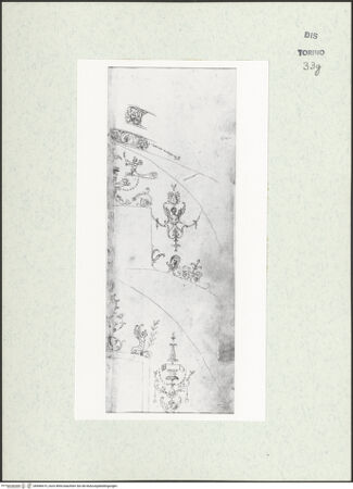 Vorderseite von Biblioteca Reale [https://www.deutsche-digitale-bibliothek.de/content/lizenzen/rv-ez/] Skizzenbuch mit Antiken (Contraffazioni)Lünettendekorationen - , bh466619_recto. Foto.