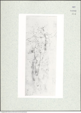 Vorderseite von Biblioteca Reale [https://www.deutsche-digitale-bibliothek.de/content/lizenzen/rv-ez/] Skizzenbuch mit Antiken (Contraffazioni)Hermes - , bh466650_recto. Foto.