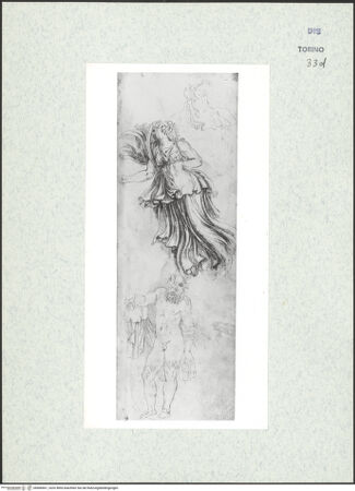 Vorderseite von Biblioteca Reale [https://www.deutsche-digitale-bibliothek.de/content/lizenzen/rv-ez/] Skizzenbuch mit Antiken (Contraffazioni)Fliegende Viktoria, Silenus - , bh466661_recto. Foto.