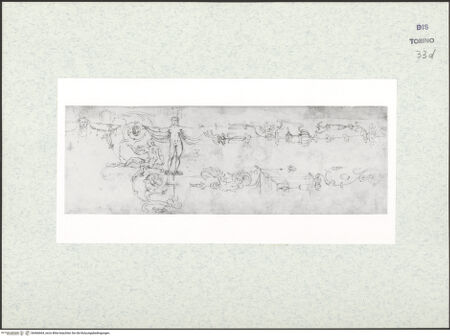 Vorderseite von Biblioteca Reale [https://www.deutsche-digitale-bibliothek.de/content/lizenzen/rv-ez/] Skizzenbuch mit Antiken (Contraffazioni)Groteskendekorationen - , bh466664_recto. Foto.