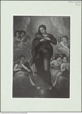 Vorderseite von Sopr. BAS ROMA [https://www.deutsche-digitale-bibliothek.de/content/lizenzen/rv-ez/] Maria Immacolata - , bh466737_recto. Foto.