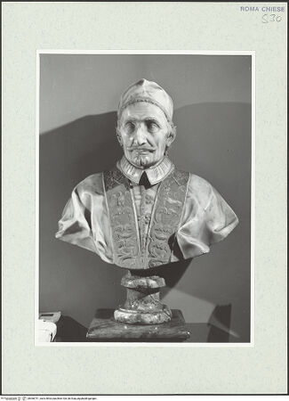 Vorderseite von Sopr. BAS ROMA [https://www.deutsche-digitale-bibliothek.de/content/lizenzen/rv-ez/] Büste von Papst Innozenz XI. Odescalchi - , bh466741_recto. Foto.