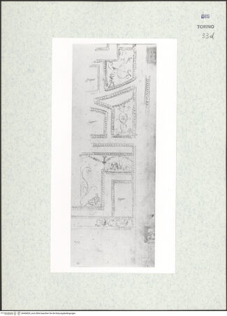 Vorderseite von Biblioteca Reale [https://www.deutsche-digitale-bibliothek.de/content/lizenzen/rv-ez/] Skizzenbuch mit Antiken (Contraffazioni)Ornamentstudien nach Stuckdekoration - , bh466829_recto. Foto.