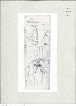 Vorderseite von Biblioteca Reale [https://www.deutsche-digitale-bibliothek.de/content/lizenzen/rv-ez/] Skizzenbuch mit Antiken (Contraffazioni)Ornamentstudien nach antikem Vorbild - , bh466840_recto. Foto.