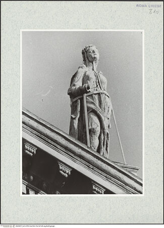 Vorderseite von Sopr. BAS ROMA [https://www.deutsche-digitale-bibliothek.de/content/lizenzen/rv-ez/] Die heilige Cäcilie? - , bh466857_recto. Foto.