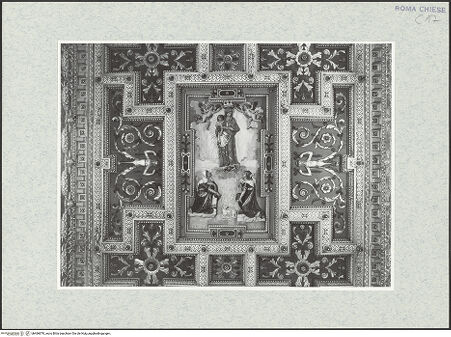 Vorderseite von Sopr. BAS ROMA [https://www.deutsche-digitale-bibliothek.de/content/lizenzen/rv-ez/] Madonna mit Kind in Wolken mit den Heiligen Agnes und Cäcilie auf Knien - , bh466870_recto. Foto.