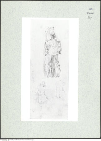 Vorderseite von Biblioteca Reale [https://www.deutsche-digitale-bibliothek.de/content/lizenzen/rv-ez/] Skizzenbuch mit Antiken (Contraffazioni)Diana, Nereide - , bh467089_recto. Foto.