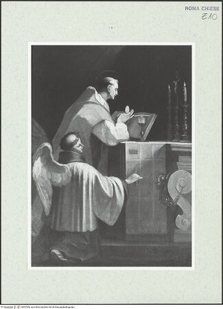 Vorderseite von Sopr. BAS ROMA [https://www.deutsche-digitale-bibliothek.de/content/lizenzen/rv-ez/] Die Messe des heiligen Gregor - , bh467206_recto. Foto.