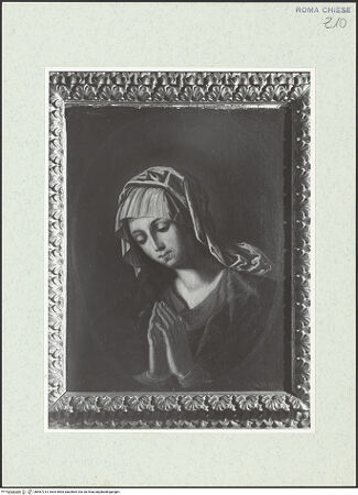 Vorderseite von Sopr. BAS ROMA [https://www.deutsche-digitale-bibliothek.de/content/lizenzen/rv-ez/] Maria in Anbetung - , bh467213_recto. Foto.