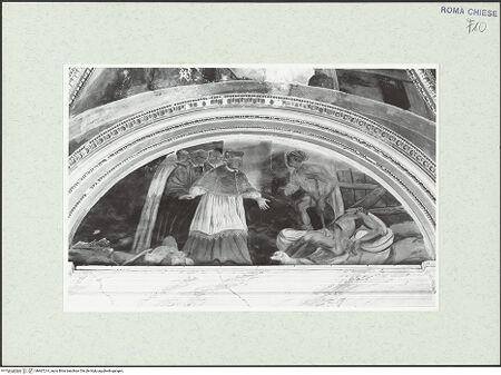 Vorderseite von Sopr. BAS ROMA [https://www.deutsche-digitale-bibliothek.de/content/lizenzen/rv-ez/] Der heilige Karl Borromäus besucht die Pestkranken - , bh467214_recto. Foto.