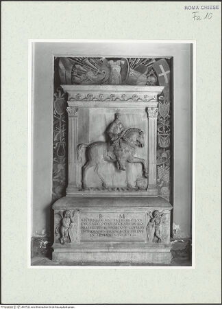 Vorderseite von Sopr. BAS ROMA [https://www.deutsche-digitale-bibliothek.de/content/lizenzen/rv-ez/] Grabmal von Antonio da Rio - , bh467222_recto. Foto.