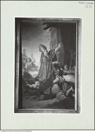 Vorderseite von Sopr. BAS ROMA [https://www.deutsche-digitale-bibliothek.de/content/lizenzen/rv-ez/] Der heilige Emygdius von Ascoli Piceno - , bh467242_recto. Foto.