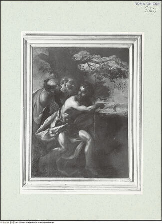 Vorderseite von Sopr. BAS ROMA [https://www.deutsche-digitale-bibliothek.de/content/lizenzen/rv-ez/] Predigt Johannes des Täufers (Ecce Agnus Dei) - , bh467244_recto. Foto.