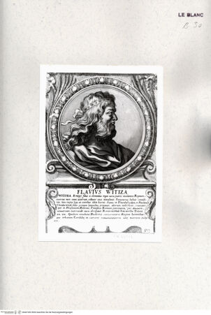 Vorderseite von Istituto Nazionale per la Grafica [http://creativecommons.org/publicdomain/mark/1.0/] Heroicas Regum Hispaniarum Imagines ab Ataulpho ad Carolum II. (...)Tafel 32: Flavius Witiza - , bh467453. Foto.
