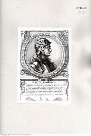 Vorderseite von Istituto Nazionale per la Grafica [http://creativecommons.org/publicdomain/mark/1.0/] Heroicas Regum Hispaniarum Imagines ab Ataulpho ad Carolum II. (...)Tafel 33: Flavius Rudericus - , bh467454. Foto.