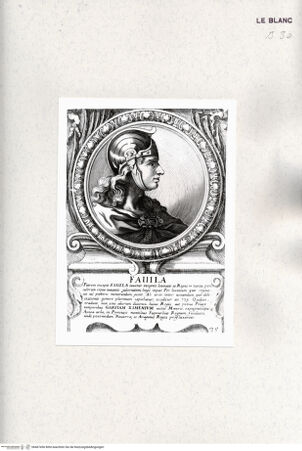 Vorderseite von Istituto Nazionale per la Grafica [http://creativecommons.org/publicdomain/mark/1.0/] Heroicas Regum Hispaniarum Imagines ab Ataulpho ad Carolum II. (...)Tafel 35: Favila - , bh467456. Foto.