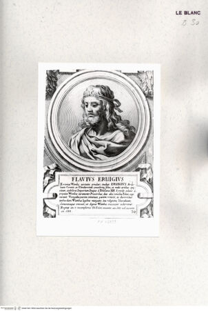 Vorderseite von Istituto Nazionale per la Grafica [http://creativecommons.org/publicdomain/mark/1.0/] Heroicas Regum Hispaniarum Imagines ab Ataulpho ad Carolum II. (...)Tafel 30: Flavius Eruigius - , bh467461. Foto.